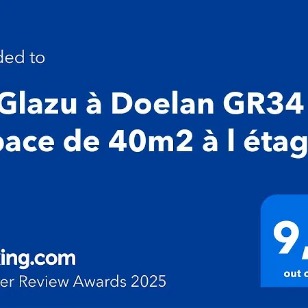 Bed and Breakfast Ty Glazu Doelan Espace 60m2, Port& Criques A Pied, 2 Privees Au 1er Etage, Sdb, Wc Separe Clohars-Carnoët